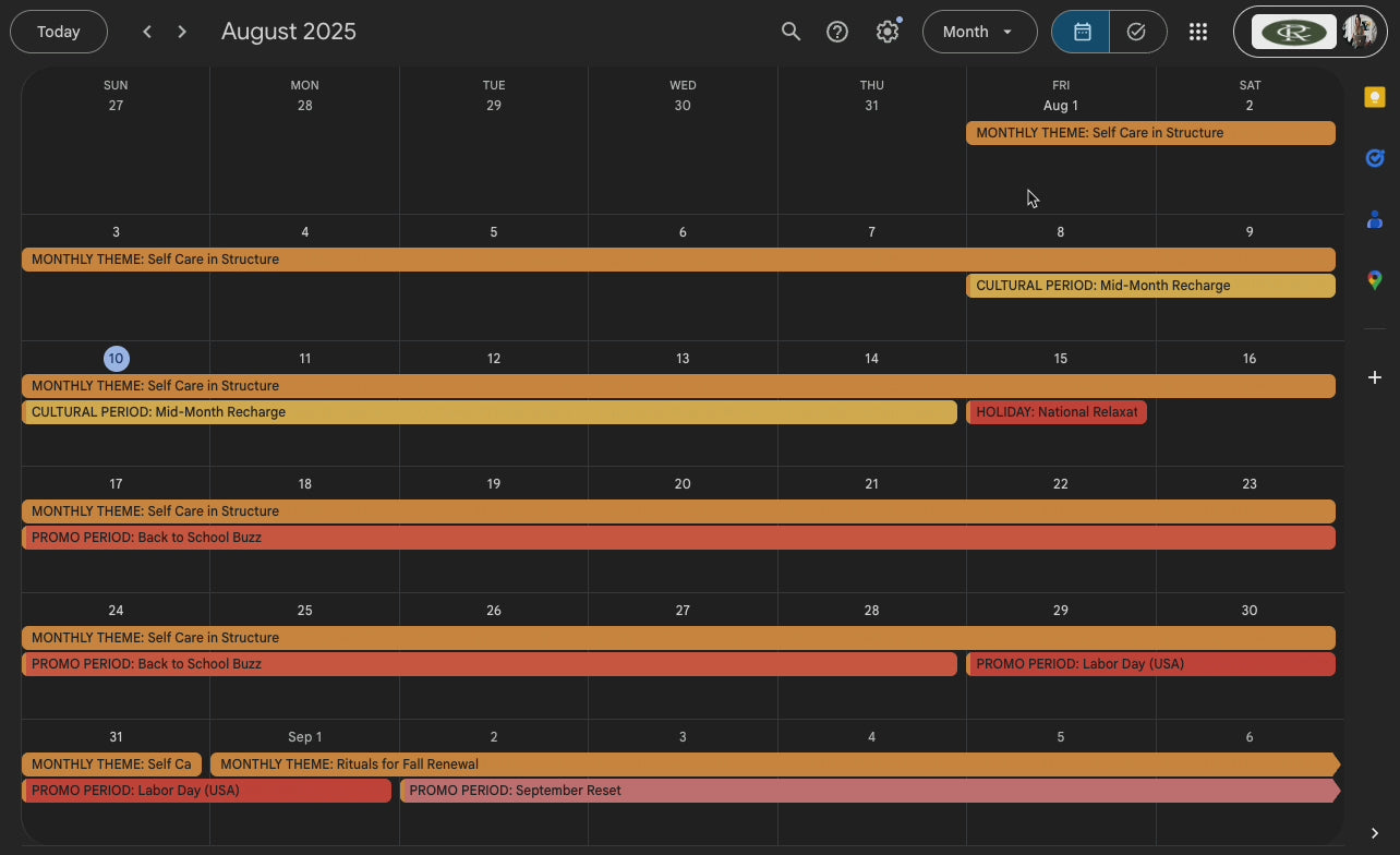 Timely: Subscription Content Calendar for Health & Wellness eCommerce Brands