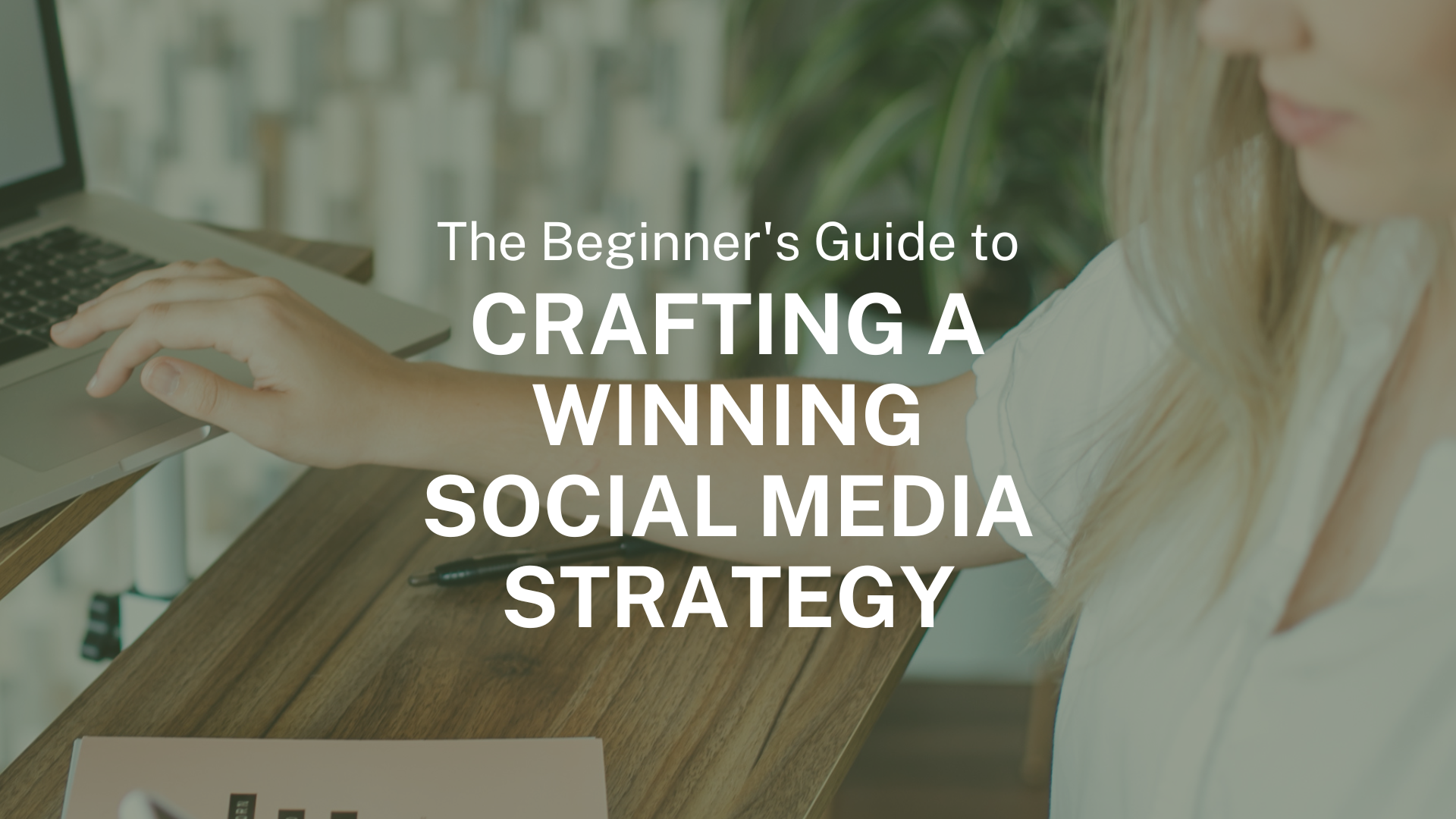 Graphic reads: The Beginner's Guide to Crafting a Winning Social Media Strategy